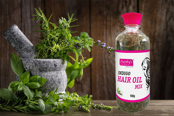 Indigo Hair oil mix